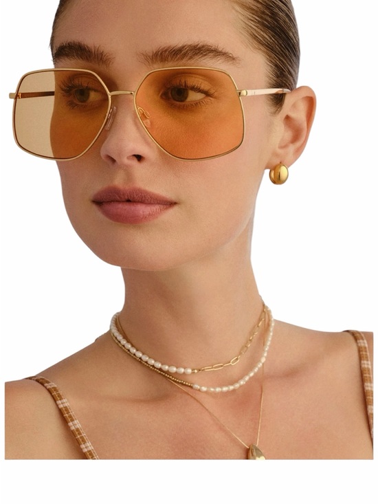 Aire Accessories - NWT Aire Altair gold clear Sunglasses with Amber Lenses